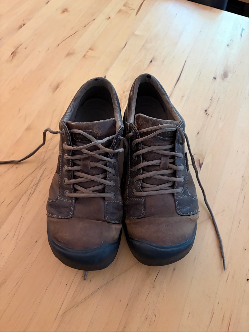 Keen Men's Brown Leather Lace-Up Casual Boots